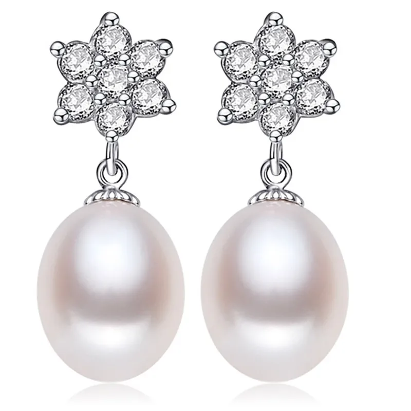 

PEISENI, 100% натуральный пресноводный жемчуг, серьги-гвоздики из стерлингового серебра 925 пробы, свадебные украшения для женщин, высокое качеств...