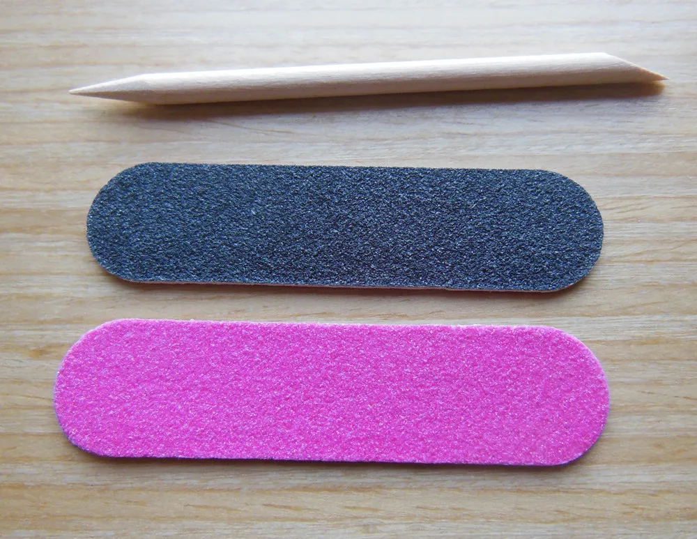 Набор одноразовых пилок для ногтей мини пилочка отель деревянная кутикула 50 шт.