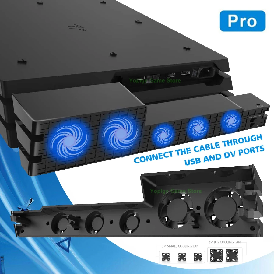 Консоль PS4 Pro кулер USB вентилятор быстрого охлаждения контроллер температуры для