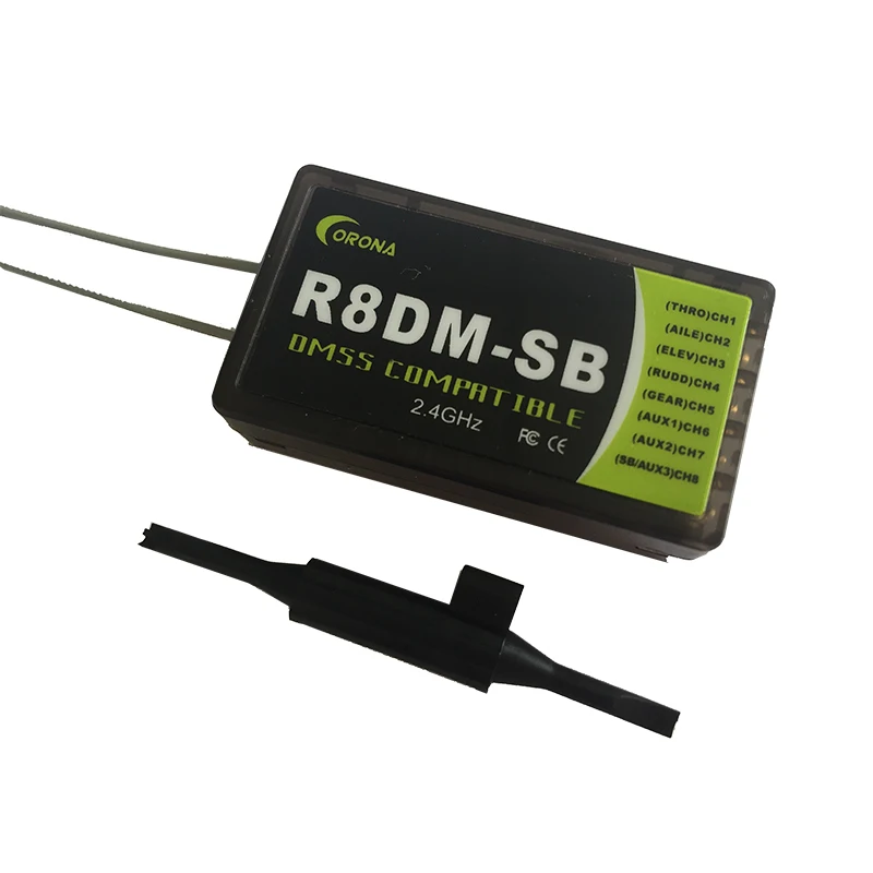 Ресивер Corona R8DM-SB 2 4G 4CH DMSS совместимый с поддержкой Bus w/ S. Поддержка JR XG6 XG7 XG8 XG11 |