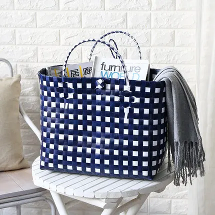 Плетеная корзина для овощей большая хранения покупок плетеная сумка | Дом и сад