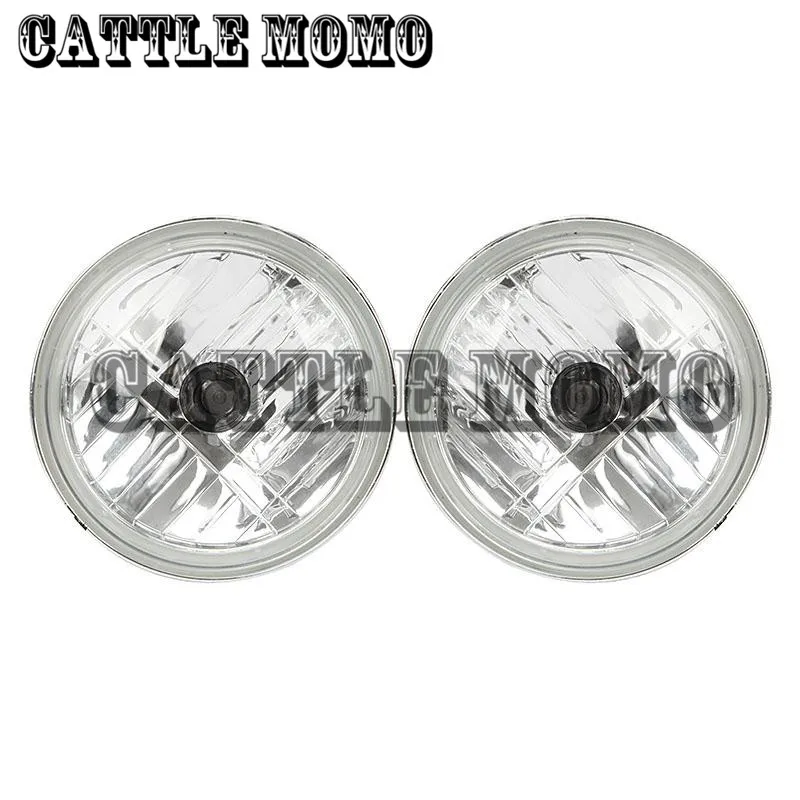 4 1/2&quot Headlights Motorcycle Passing Driving Spot Fog Lights For Harley Street Bob EFI FXDBI FXDB 2006-2011 07 08 2009 2010 Pair |