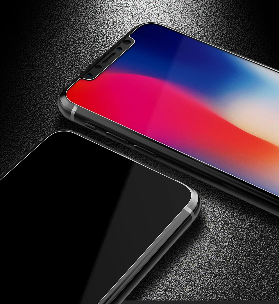 TOTU протектор экрана из закаленного стекла для iPhone X 8 7 Plus Стекло 9 H HD 0,23 мм быстрое клейкое закаленное стекло iPhone8 передние пленки