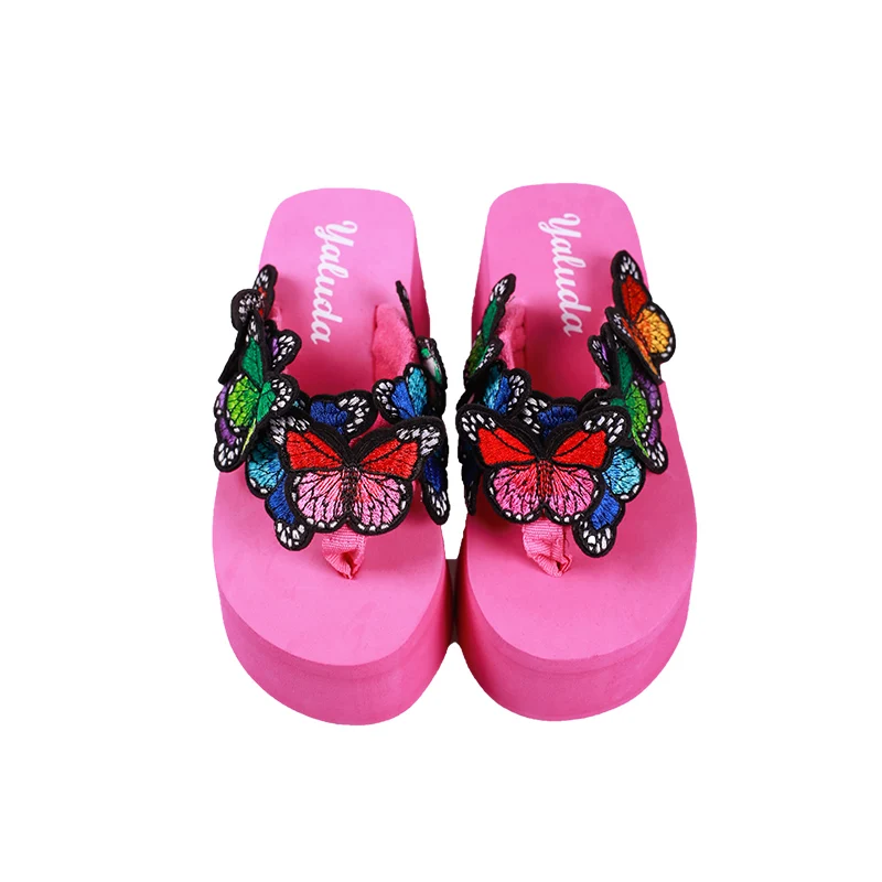Terlik Chanclas/тапочки с украшением в виде банта; женская модная обувь на платформе; пляжные сланцы на высоком каблуке; сандалии с бантом; zapatos mujer