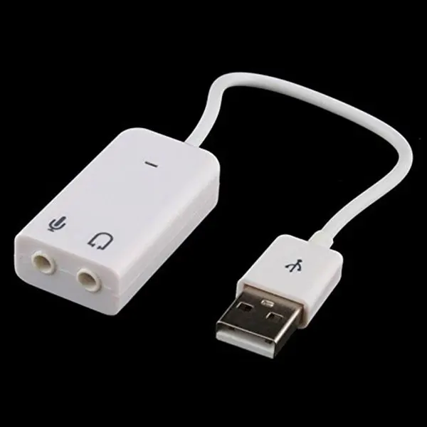 USB 2 0 Звуковая карта Виртуальный 7 1 канальный аудио 3D адаптер с кабельной линией