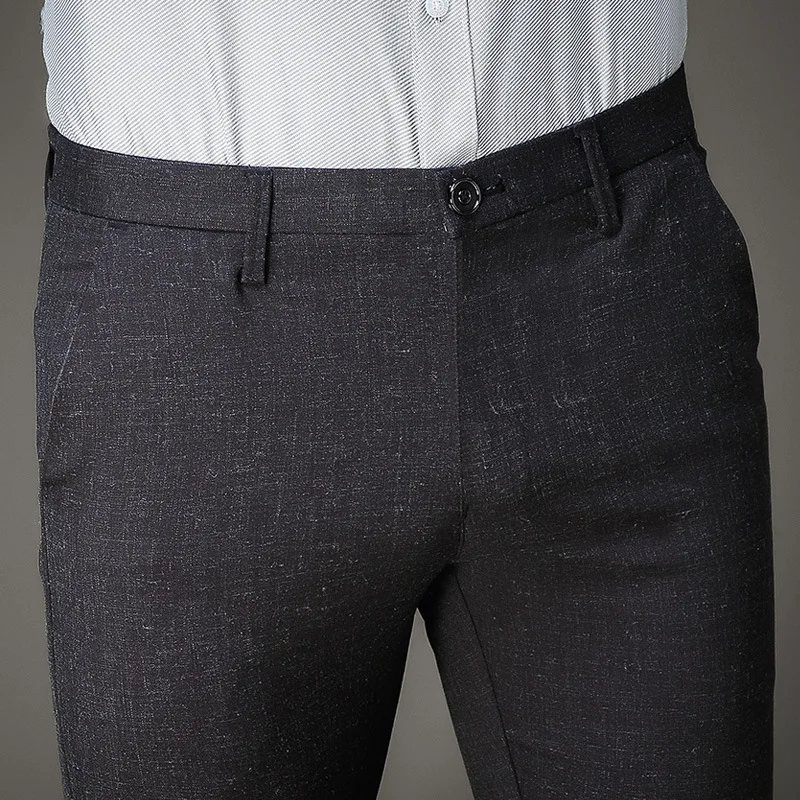 1 шт. мужские брюки карандаш капри больших размеров 2019 г. осенняя льняная ткань