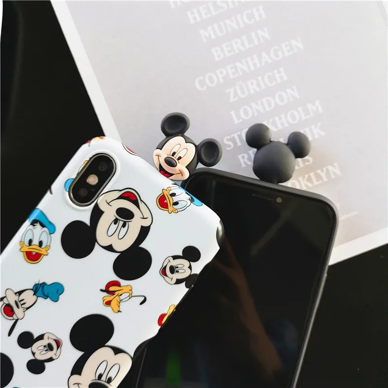 Mickey Mouse Donald Duck soar Soft TPU Toy Cover iPhone Case For 6 6S 7 8 Plus XS Max IMD Toys |