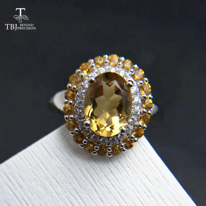 TBJ классический высококачественный дизайн драгоценных камней с натуральным