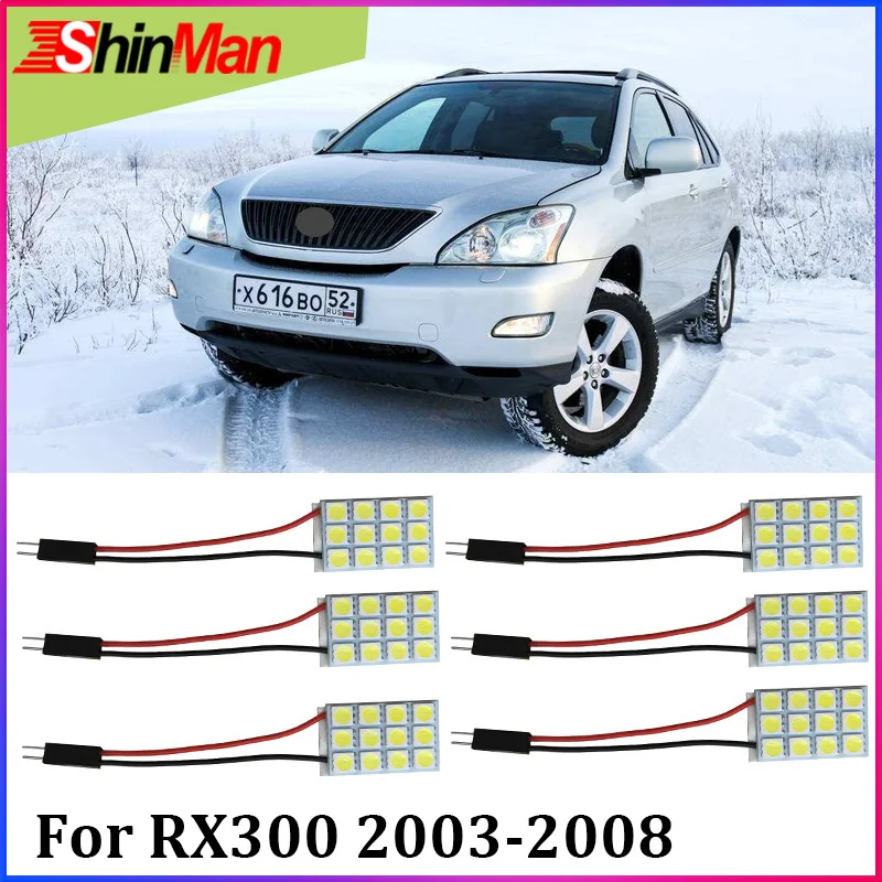 

ShinMan 6X LED CAR Light Car LED Interior Car lighting For Lexus RX300 LED Interior Light kit 2003-2008 LED Car Interior light
