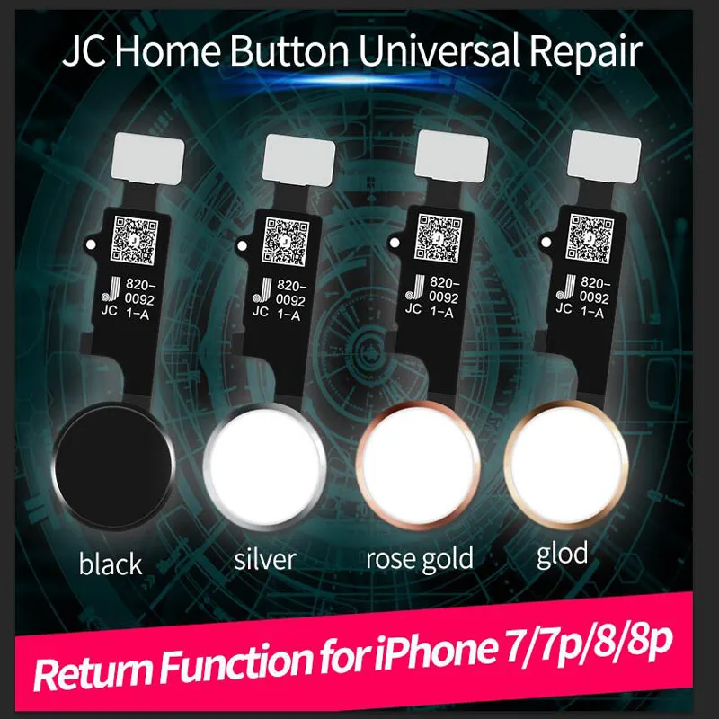 JC Meibi механический клик универсальная Кнопка Home Flex для iPhone 7 8 Plus меню возврата домашняя кнопка для iPhone 7+ 8+ 7P без Bluetooth