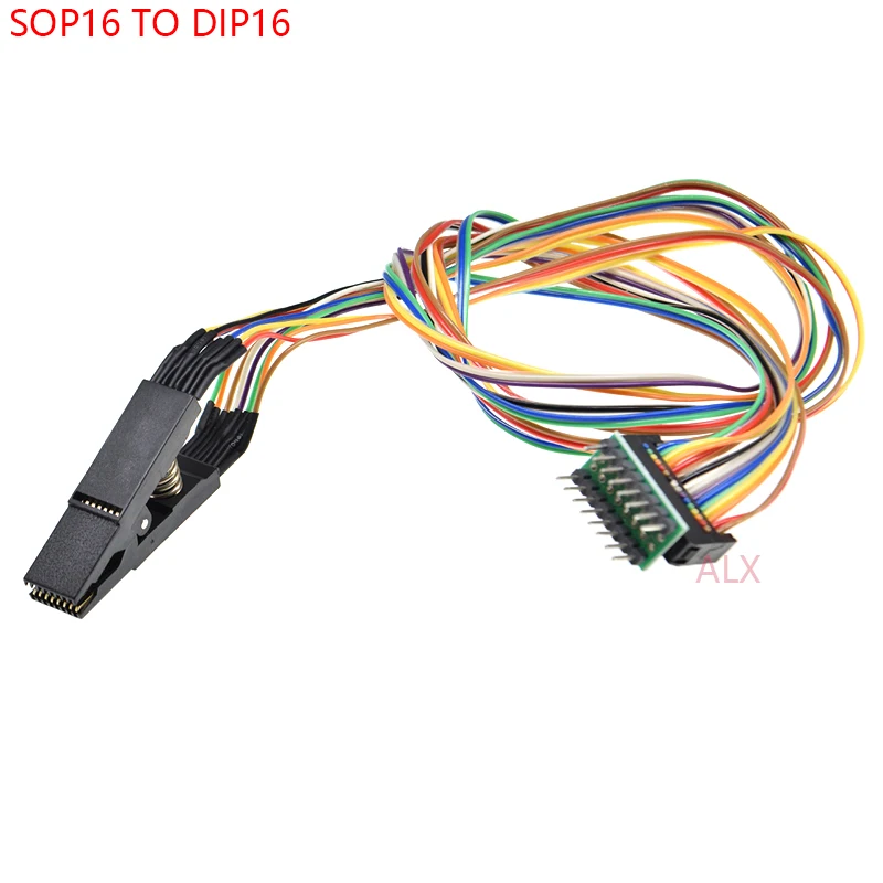 SOP SOIC SOIC16 SOP16 FLASH CHIP зажим для проверки ИС BIOS программатор sop16 на разъем dip16 адаптер