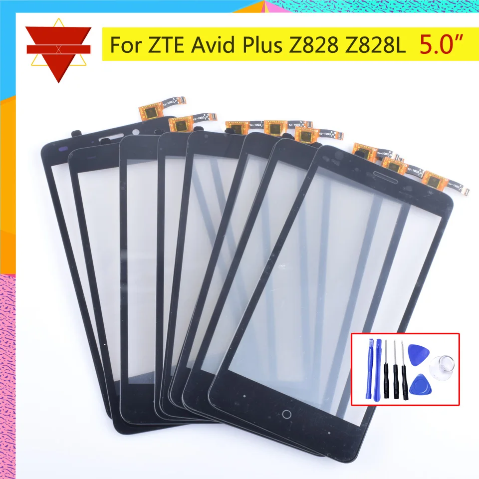 Сенсорный экран дигитайзер для ZTE Avid Plus Z828 Z828L Сенсорная панель Сенсорный экран объектив Переднее стекло сенсор без ЖК-дисплея Z828 Замена