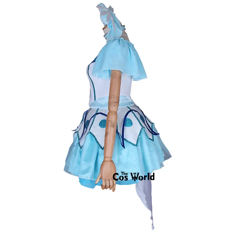Love Live Sunshine Aqours темно синие топы с надписью NEW WORLD Takami Chika платье Униформа наряд