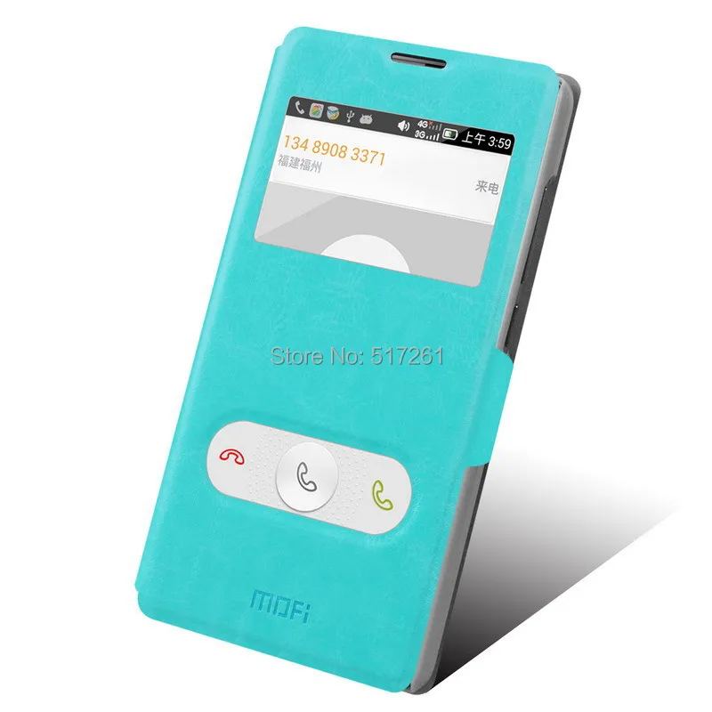 For Lenovo A788T High Quality Fashion MOFI Window Design PU Leather Stand Case Cover+Free Touch Pen |