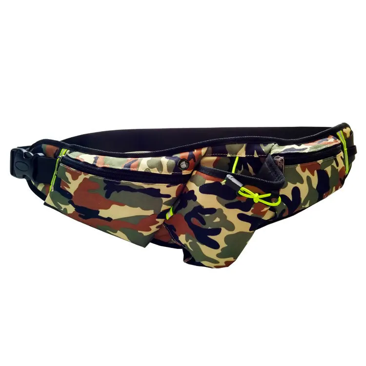 CAMO Иезавель нейлон БЕГОВОГО поясная с бутылкой Для мужчин телефона сумка Для женщин Беговые Спорт Чехол Водонепроницаемый для телефона поясная спорт сумки для бега карман для телефона сумка на пояс женская спортивная - Цвет: CAMO
