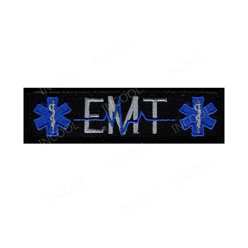 EMT Флаг США meic Cross звезда жизни вышивка патч нашивки для поднятия боевого духа Военная Боевая тактическая наклейка эмблема вышитый значок