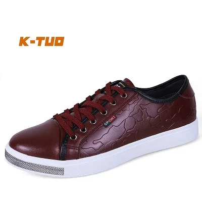 Wine Red K-TUO/Новое поступление; Мужская обувь для скейтбординга; Мужская Спортивная обувь; кроссовки из натуральной кожи; обувь для скейтборда; Мужская KT-9895 - Цвет: Wine Red