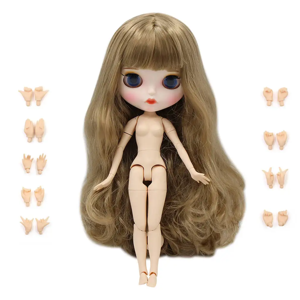 white skin Ледяная фабрика Blyth кукла шарнир тело DIY игрушки BJD 30 см 1/6 модные куклы девочка подарок Специальное предложение на продажу - Цвет: white skin