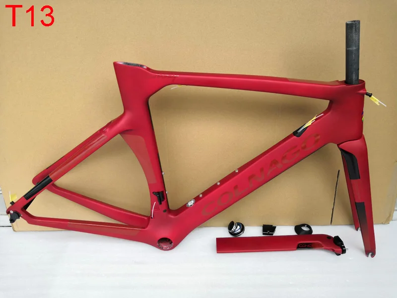 T13 Fluo желтый T07 Colnago концепция рама дорожный велосипед карбоновая рама подходит как di2 Механическая группа доступны размер XXS XS s m l xl - Цвет: T13