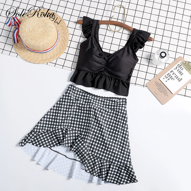 

plaid bikini push up bikinis woman high swimsuit for girls swimwear female swimsuit women swim dresses swimming suit for women