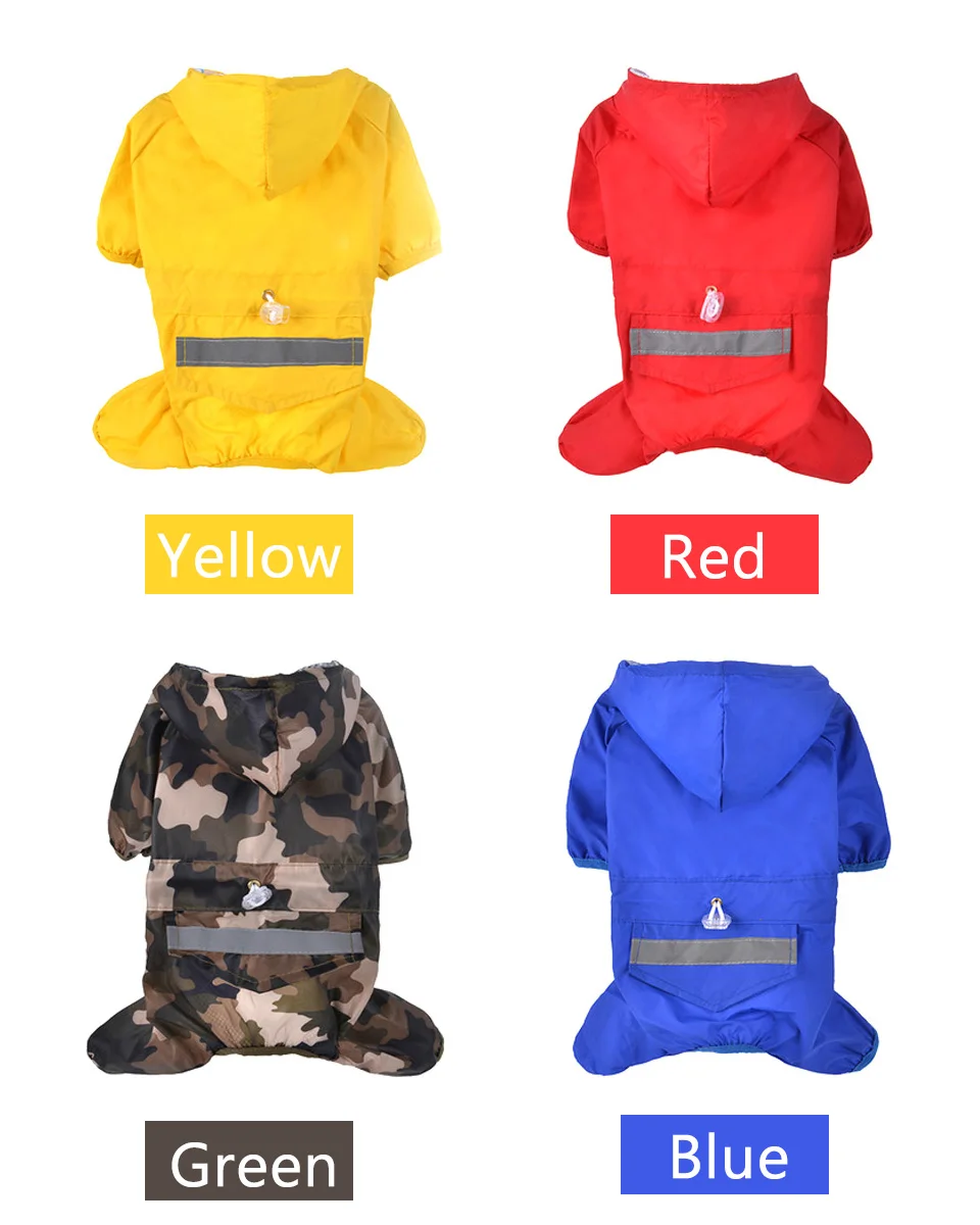 DRESSPET дождевик для собак и обувь для дождливой погоды, набор, комбинация, четыре цвета, дождевик/восемь цветов, непромокаемые сапоги