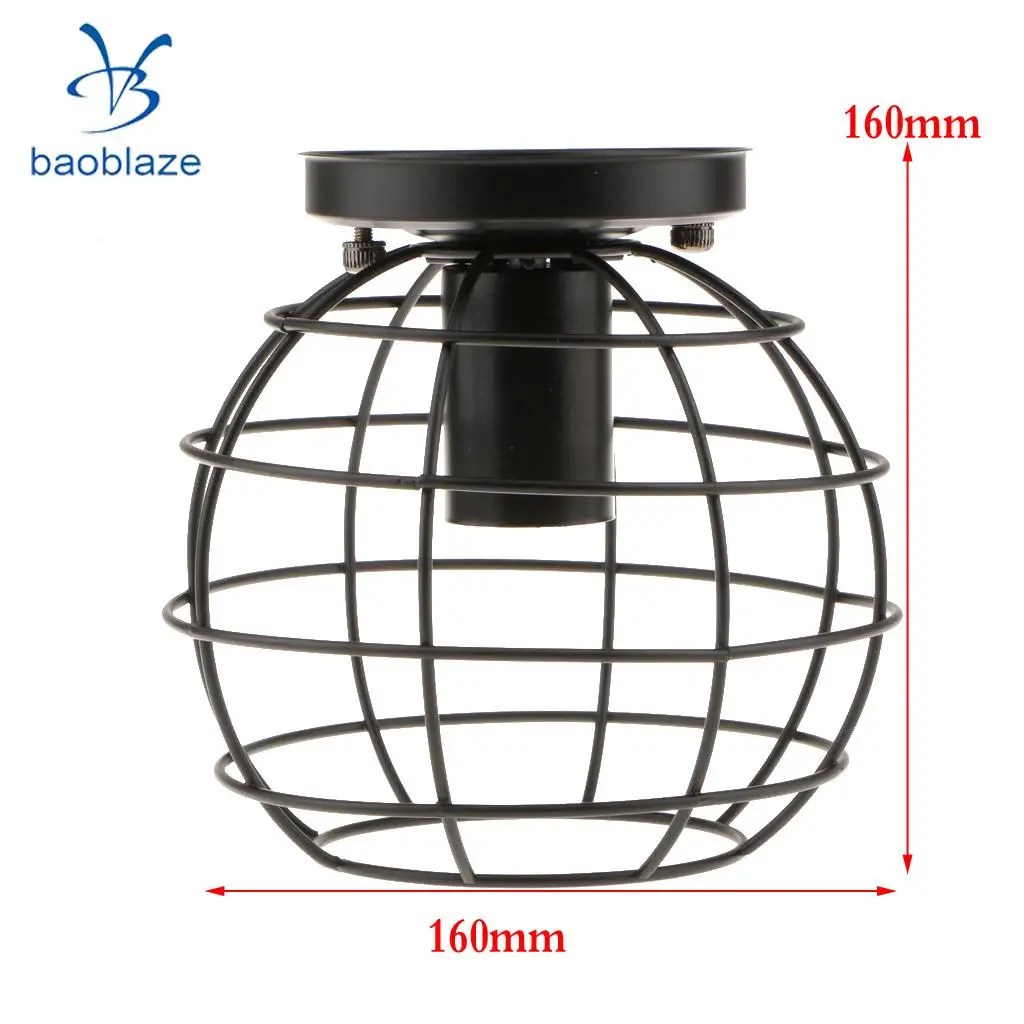 Винтажный абажур воздушный шар промышленный светильник железная рама лампа