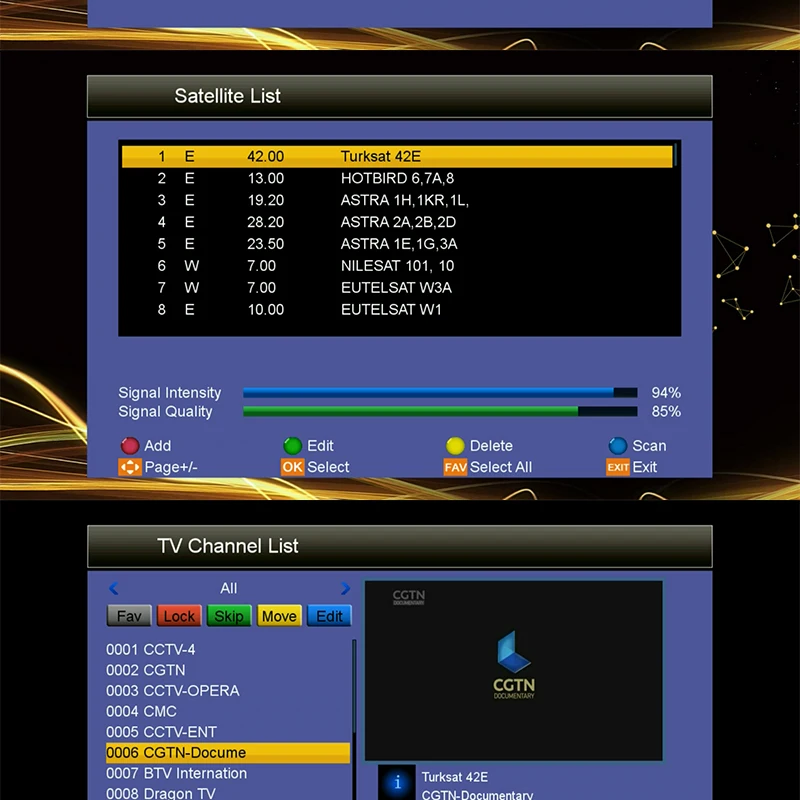 Поддержка Cccam приемник спутниковый DVB S2 H.265 IP tv M3U спутниковый ТВ приемник DDR2 2 Гб рецептор PowerVu DRE Biss ключ тюнер