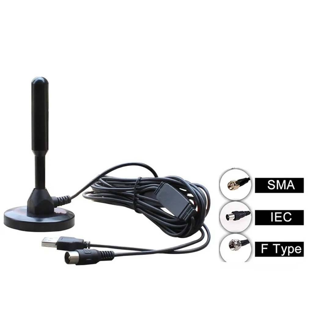 Антенна ТВ цифровая HD 200 Mile диапазонная антенна цифровая HD Skywire 4 K Antena Skywire Крытый 1080 P 4 K 16ft коаксиальный кабель черный