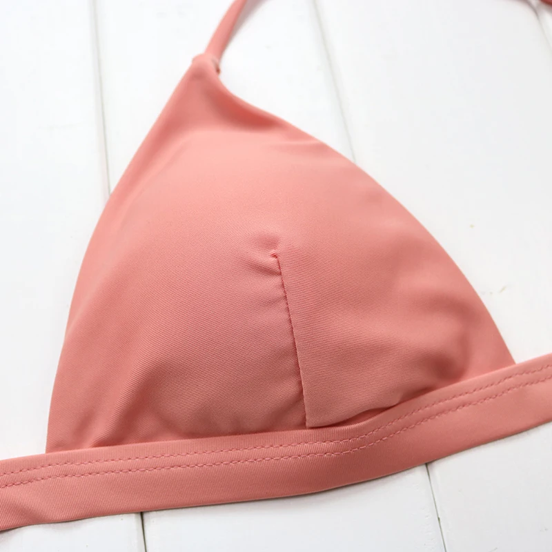 Сексуальный комплект бикини купальник женские сексуальные стринги розовый для