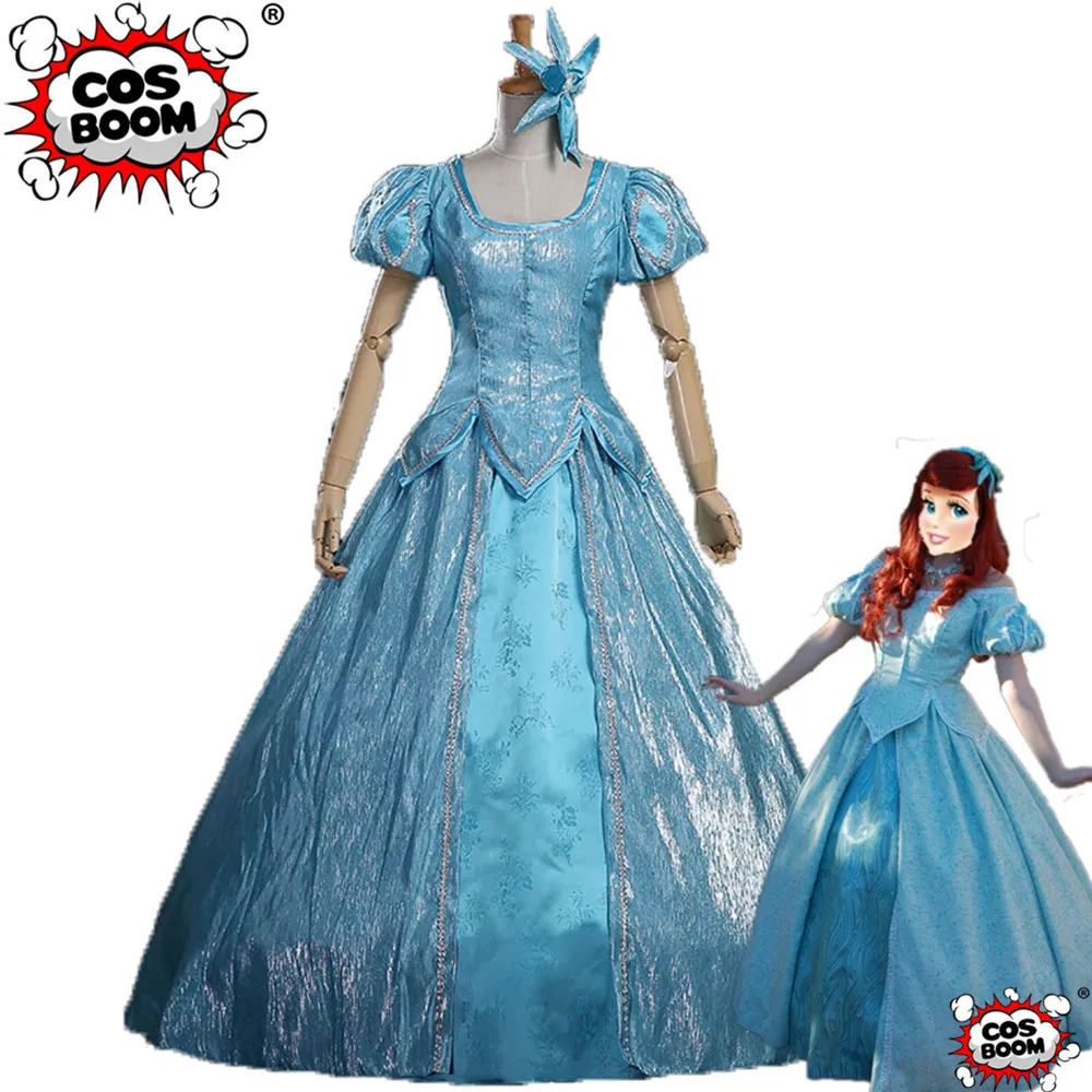 COSBOOM Русалочка Ариэль платье принцессы косплей костюм для взрослых женщин