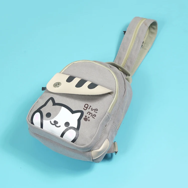Neko Atsume Кот задний двор аниме многофункциональная сумка через плечо школьный рюкзак