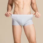 Мужское белье Мужские трусы с плоским углом из 100% натурального шелка Двусторонние трикотажные трусы с плоским углом Удобные здоровые дышащие трусы со средней талией 1071