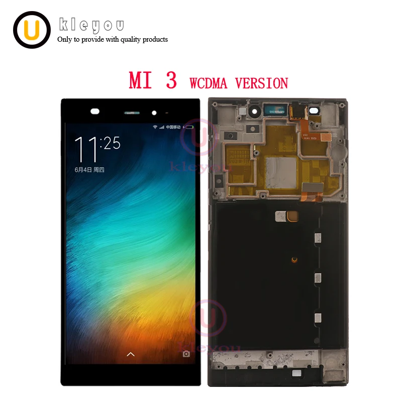 Для Сяо mi 3 ЖК дисплей Дисплей + сенсорный экран с рамкой Замена для Xiaomi M3 m WCDMA