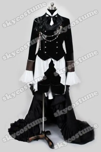 Kuroshitsuji Черный дворецкий Ciel Phantom костюм для косплея
