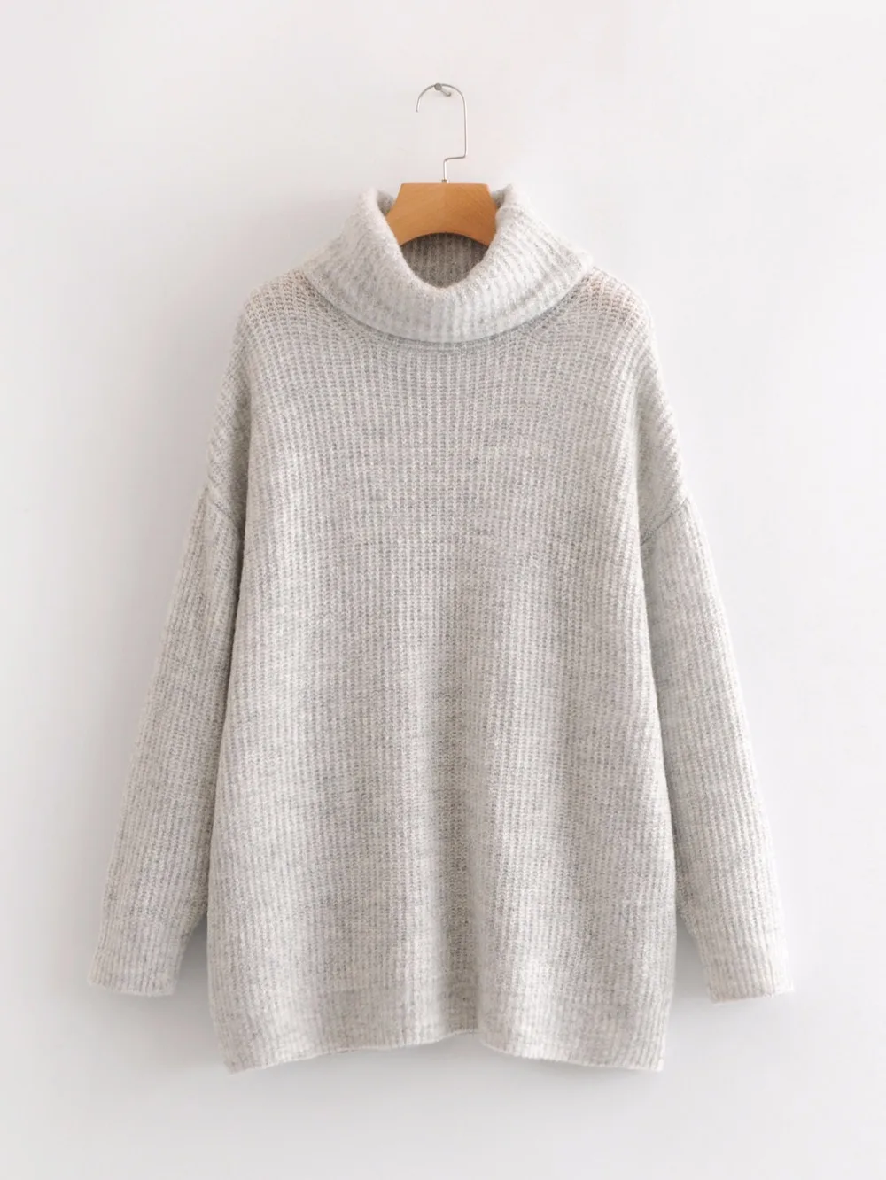 OMCHION Pull Femme Long Sleeve Turtleneck Sweater Women 2018 Winter Korean Solid Thicken Pullover Casual Loose Knit Jumper LMM73 | Женская