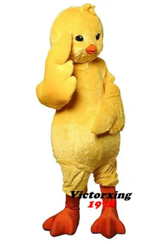 

New Adult Best Sale Foam Big Yellow Chicken Fancy Cartoon Mascot Costume Plush Christmas Fancy Dress Halloween Mascot Costume