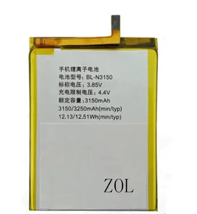 

High Quality 3150mAh BL-N3150 Battery For Gionee S6 GN9010 With Tracking Number