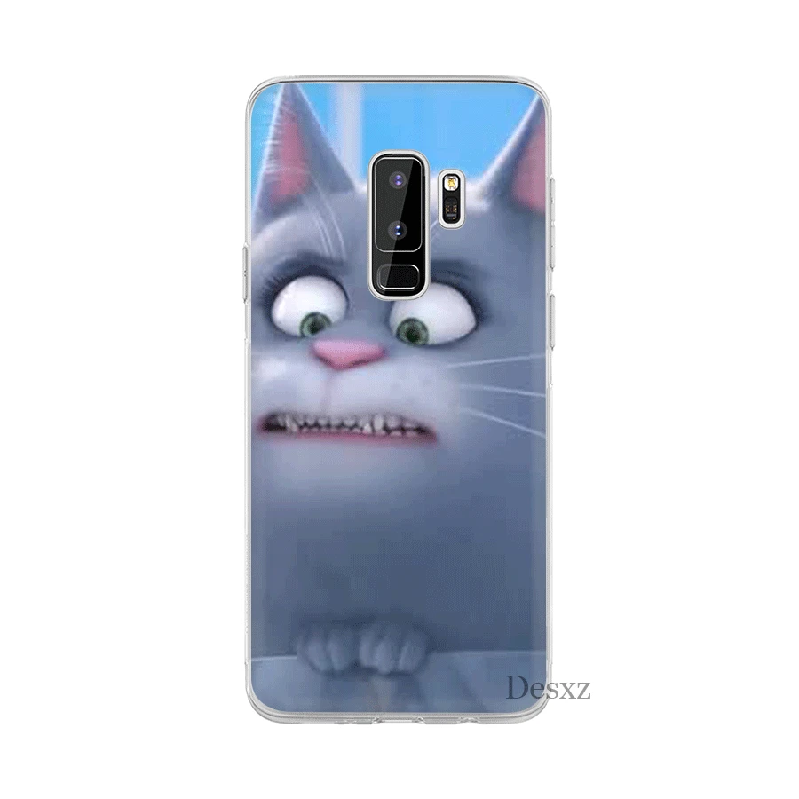 Чехол для телефона Desxz Big Fat Cat Samsung Galaxy S3 S4 S5 S6 S7 Edge S8 S9 S10 Plus S10e жесткий защитный