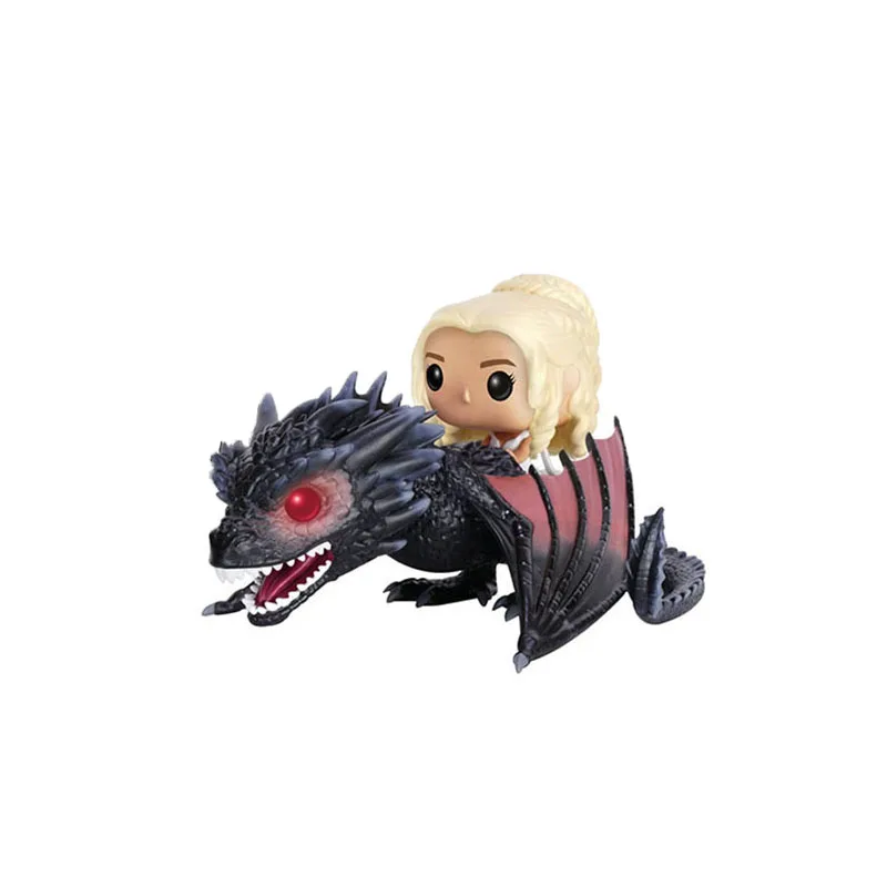Поп Игра престолов Night's King &amp Daenerys Ride the Drogon Dragon Mother настольная модель куклы