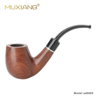 muxiang 10 tools kit smoking pipe 9mm filter bubinga kevazingo wood tobacco pipe for beginners collection or gift for men ad0009