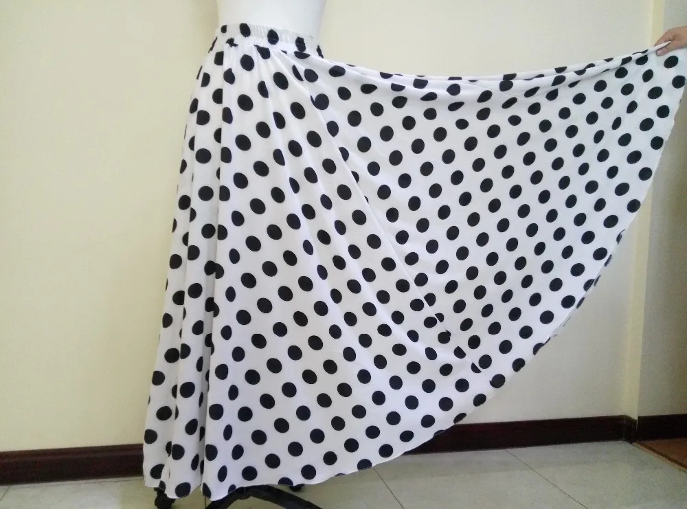 Женская шифоновая юбка макси в горошек с завышенной талией|maxi skirt black|long maxi skirtfashion