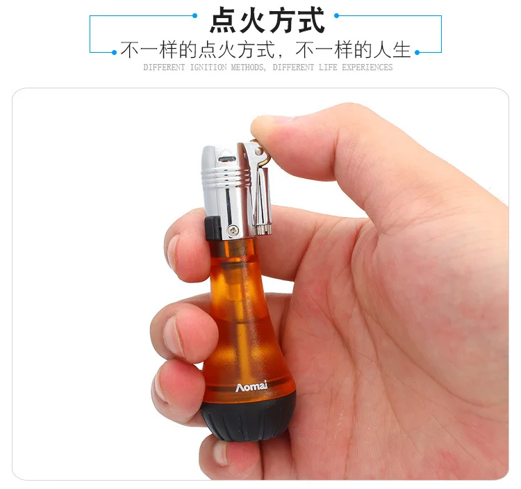 Fixed Fire Ghost Fire Flying Fire мягкая огненная Зажигалка шлифовальный круг открытый огонь прозрачная Зажигалка для сигар газовая зажигалка