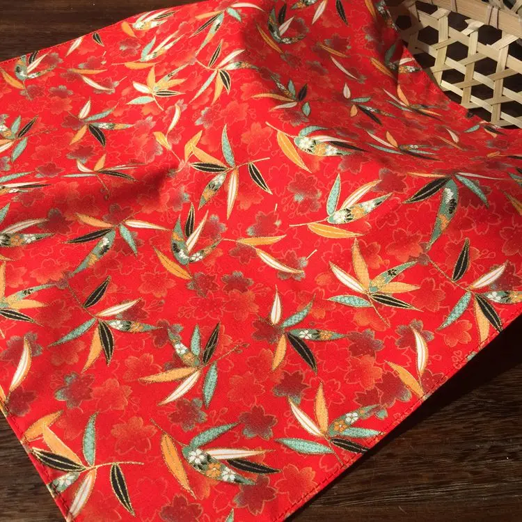 Женский, мужской, Детский носовой платок furoshiki хлопок /с принтом 35 см/много использования
