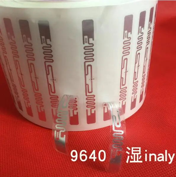 100 шт./лот Алина 9640 ультрачастотная rfid бирка для клей тег H3 чип инкрустация 860 960