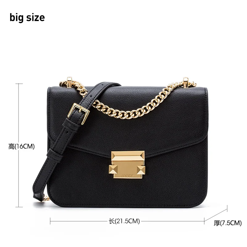 big size black LA FESTIN элегантная Геометрическая Сумка Роскошные сумки на плечо дизайнерские сумки через плечо из натуральной кожи для женщин сумки-мессенджеры - Цвет: big size black