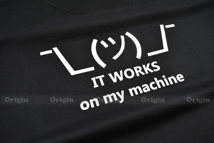 Warhammer 2017 Новый дизайн гик рубашка принт It Works On My Machine летняя футболка хлопок