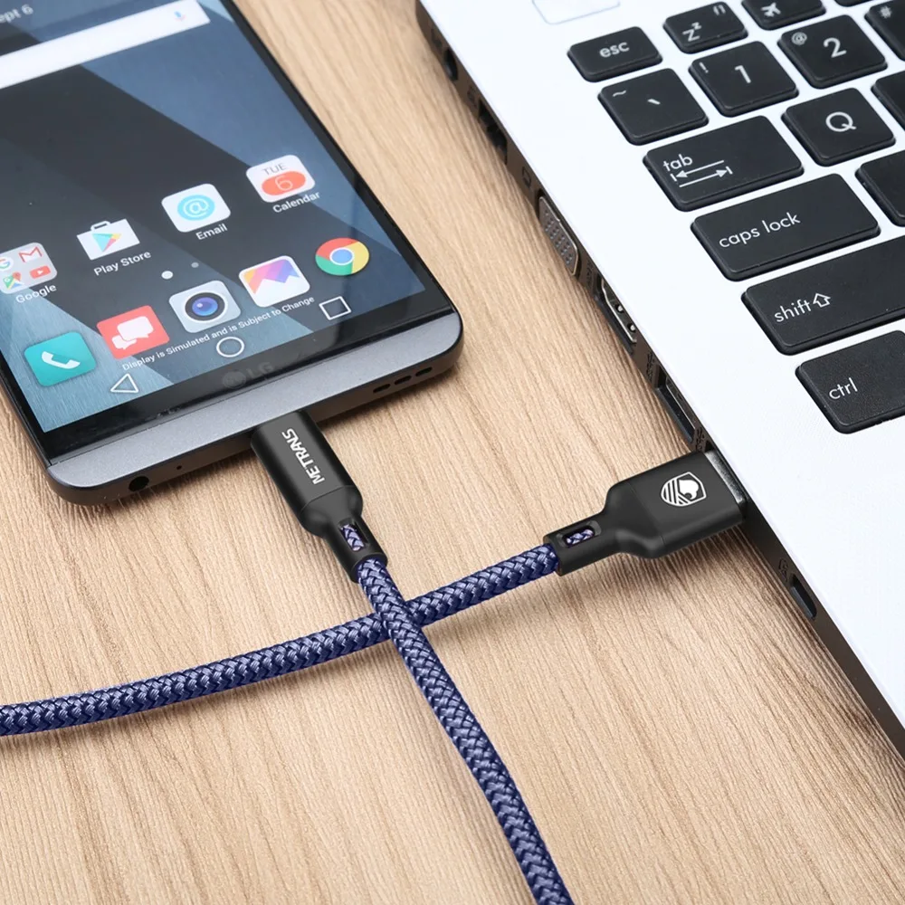 Metrans usb type C кабель зарядного устройства для huawei mate 20 Pro 2 м кабель передачи данных для быстрой зарядки type-C USB кабель для Xiaomi для huawei
