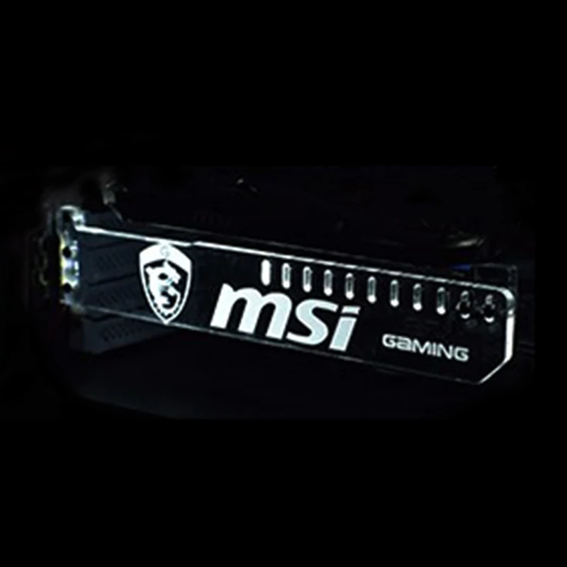 Расширенная версия белого цвета для игрового компьютера msi со светодиодной