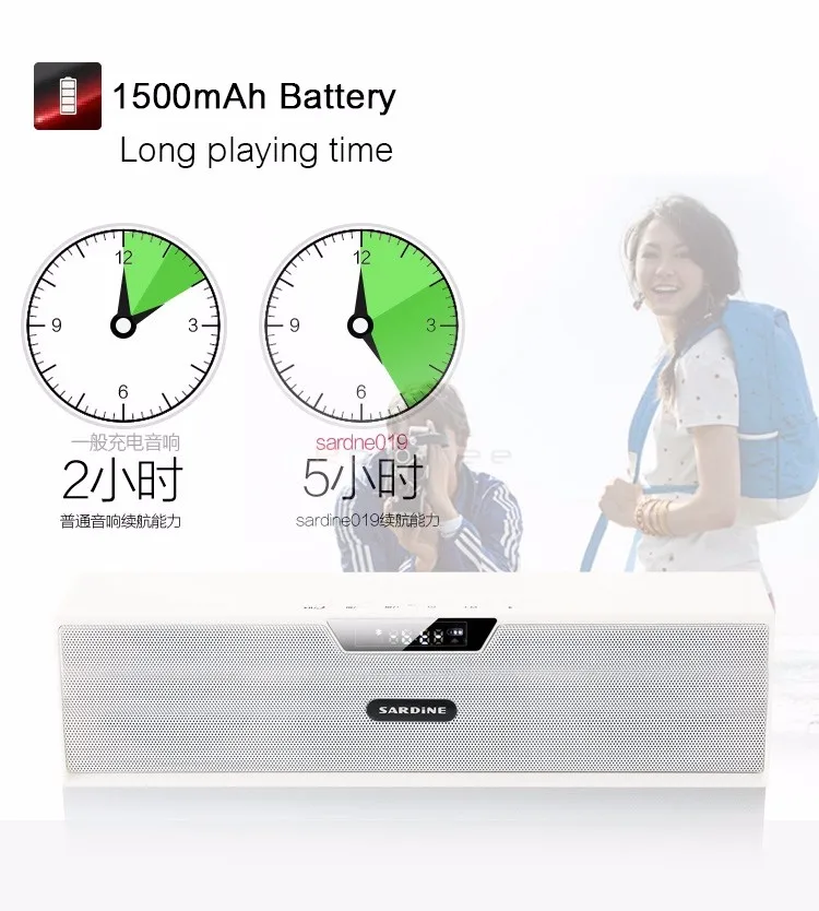 Сардины Bluetooth Динамик FM радио 10 Вт Портативный стерео Беспроводной Динамик s с микрофоном PK Piple S5 Bluedio BS-3 J-BL SL-1000S