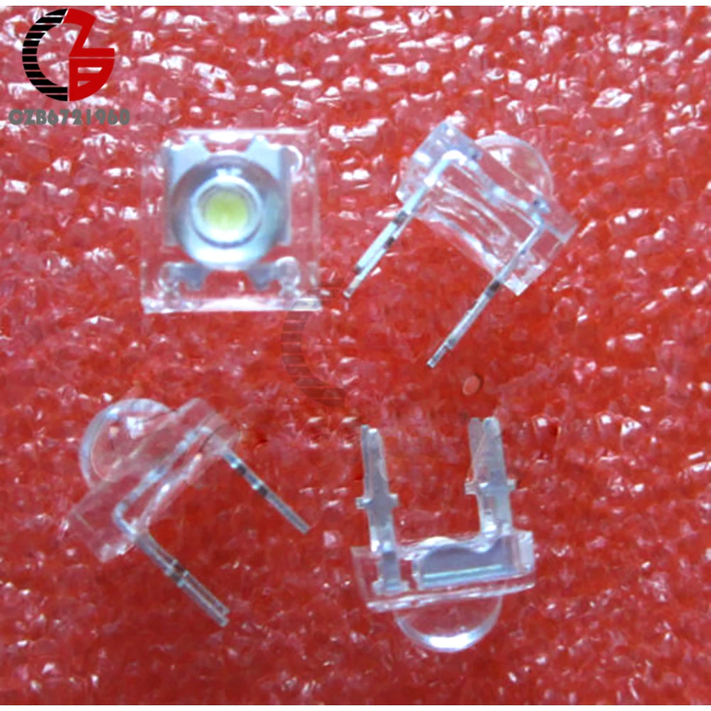 

20pcs white 5mme Piranha Super Flux water Clear LED Dom Car Light New High Quality 4 pin Wide Angle Super Bright Light Lamp